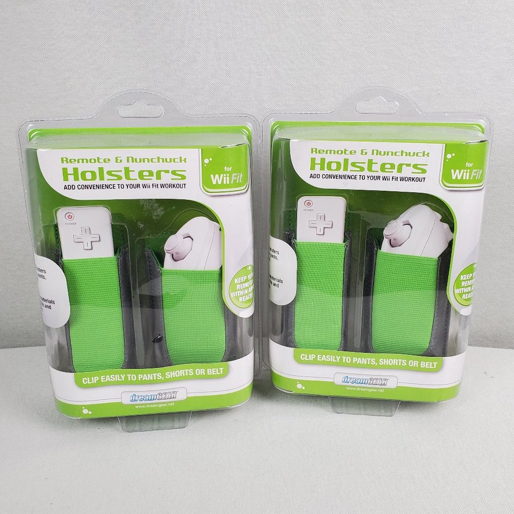 WiiFit Nintendo Remote and Nunchuck Holsters 2 pair